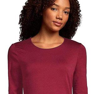 Lands' End "Shape Fit" Fushia Long Sleeve T-shirt